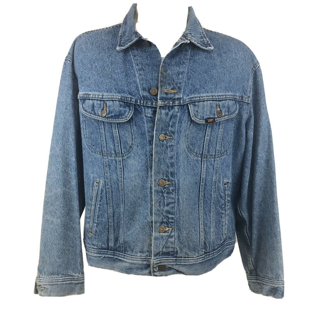 VTG LEE Blue Denim Trucker Jean Jacket